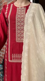 Karandi Embroidered Suit Premium Cotton